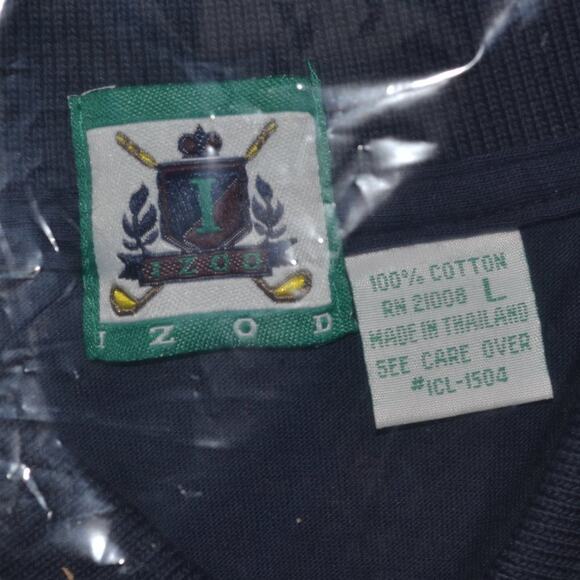 NWT Vintage IZOD Golf Club Patterned Polo Shirt - Picture 2 of 5